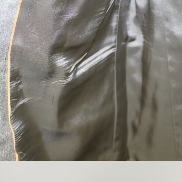 Pierre Cardin Men Blazer Gray Pin Stripe 38R Wool Blend Double Breasted Lined - Picture 6 of 15